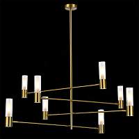 ST LUCE VITRA SL1239.303.08 Люстра потолочная ST-Luce Латунь/Белый, Прозрачный G9 8*5W 4000K - цена и фото