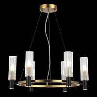 ST LUCE SL1238.303.06 Люстра подвесная ST-Luce Латунь/Кракелированное стекло E14 6*40W - цена и фото