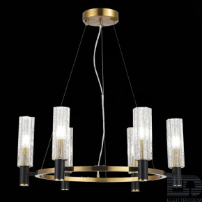ST LUCE SL1238.303.06 Люстра подвесная ST-Luce Латунь/Кракелированное стекло E14 6*40W - цена и фото