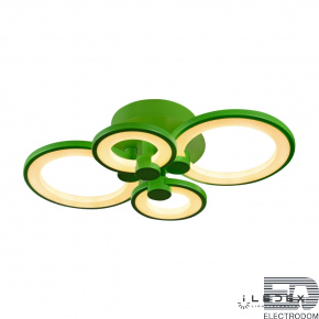 Потолочная люстра iLedex Ring A001/4 Зеленый - цена и фото