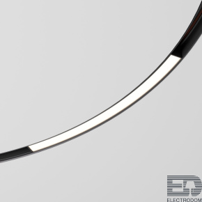Slim Magnetic Трековый светильник для радиусного шинопровода 16W 4200K Planar чёрный Ø 1200мм Elektrostandard 85182/01 - цена и фото