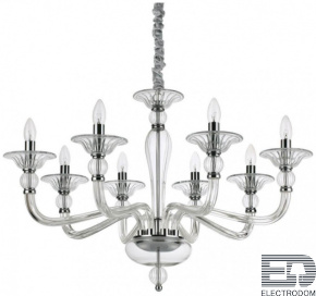 Подвесная люстра Ideal Lux Danieli SP8 Trasparente 159980 - цена и фото