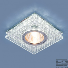 Встраиваемый светодиодный светильник Elektrostandart 8391 MR16 CL/SL прозрачный/серебро - цена и фото