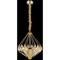 Подвесная люстра Wertmark WE146.08.303 Leoncia E14 40 Вт золото, прозрачный - цена и фото