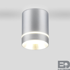 Накладной акцентный светодиодный светильник DLR021 9W 4200K / хром матовый Elektrostandard DLR021 9W 4200K хром матовый - цена и фото