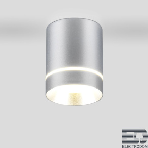 Накладной акцентный светодиодный светильник DLR021 9W 4200K / хром матовый Elektrostandard DLR021 9W 4200K хром матовый - цена и фото