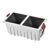 ST757.438.20 Встраиваемый светильник Белый LED 2*10W 60° IP20 L65xW126xH52 85-265V В комплекте - цена и фото