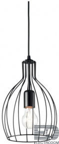 Подвесной светильник Ideal Lux Ampolla-2 SP1 Nero 148151 - цена и фото