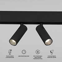 Elektrostandard 85056/01 Slim Magnetic Умный трековый светильник 14W 2700-6500K Dim Dual (чёрный) - цена и фото