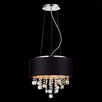 ST LUCE SL1350.403.04 Светильник подвесной ST-Luce Хром/Черный, Золотистый, Прозрачный E14 4*40W - цена и фото