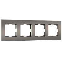 Werkel Рамка на 4 поста (бронза матовый, Slab) / W0042963 Werkel Рамка на 4 поста (бронза матовый, Slab) / W0042963