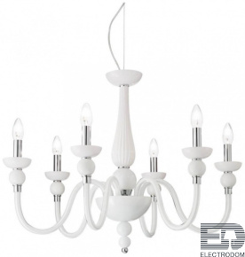 Подвесная люстра Ideal Lux Doge SP6 Bianco 113678 - цена и фото