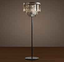 Торшер RH 1920S ODEON Clear Glass Flor Lamp SMOKE Loft Concept 41.084