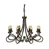 Подвесная люстра Elstead Lighting OLIVIA OV8-BLK-GOLD