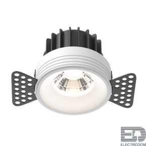 Встраиваемый светодиодный светильник Maytoni Round DL058-12W4K-TRS-W - цена и фото