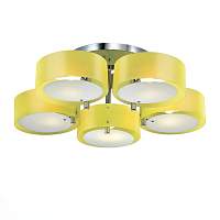 SL483.092.05 Люстра потолочная Хром/Желтый E27 5*60W - цена и фото