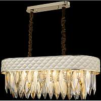 Хрустальная люстра Wertmark WE143.14.303 Ornella E14 40 Вт белое золото, прозрачный, дымчатый, янтарный - цена и фото