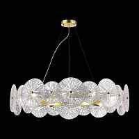 ST LUCE SL1657.203.10 Люстра подвесная ST-Luce Золотистый/Прозрачный E14 10*40W
