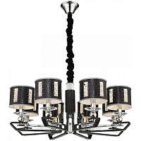 Подвесная люстра Wertmark WE393.08.023 Adelmaro E14 40 Вт черный, хром - цена и фото