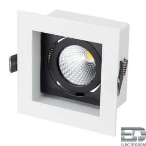 Светильник CL-KARDAN-S102x102-9W Warm (WH-BK, 38 deg) Arlight 024126 - цена и фото