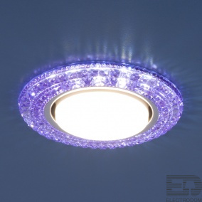 Встраиваемый светильник со светодиодами Elektrostandart 3030 GX53 VL фиолетовый - цена и фото