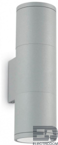 Уличный настенный светильник Ideal Lux Gun AP2 Small Grigio 163628 - цена и фото