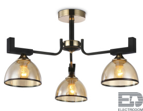 Потолочная люстра TR9098/3 BK/GD/TI Ambrella light - цена и фото