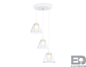 TR3553/3 WH/CL/FR белый/прозрачный/белый матовый E27/3 max 40W D340*800 - цена и фото