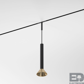 Mini Magnetic Трековый светильник 3W 3000K черный/латунь Elektrostandard 85164/01 - цена и фото