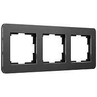 Werkel Рамка на 3 поста (черный, Platinum) / W0032608 Werkel Рамка на 3 поста (черный, Platinum) / W0032608