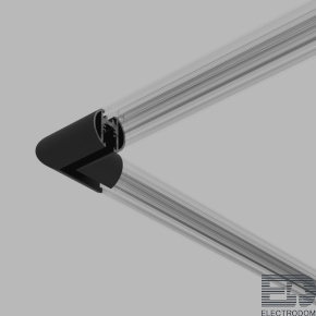 Mini Magnetic Коннектор угловой для накладного шинопровода Round черный Elektrostandard 85215/00 - цена и фото