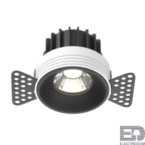 Встраиваемый светодиодный светильник Maytoni Round DL058-12W4K-TRS-B - цена и фото