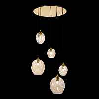 ST LUCE SL1188.303.05 Люстра подвесная ST-Luce Латунь/Коньячный E14/E27 3+2*40W - цена и фото