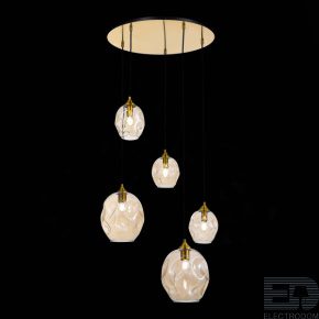 ST LUCE SL1188.303.05 Люстра подвесная ST-Luce Латунь/Коньячный E14/E27 3+2*40W - цена и фото