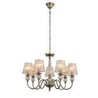 SL185.303.07 Люстра подвесная, потолочная Бронза, Прозрачный/Бежевый, Бронза E14 7*40W - цена и фото