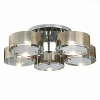 Sale SL483.702.05 Люстра потолочная Хром/Дымчатый E27 5*40W - цена и фото