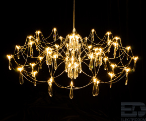 Kink Light 07889-80,33(21) Люстра димм. Галанта золото d88 h178 Led 60*0,5W (3000-6000K) - цена и фото