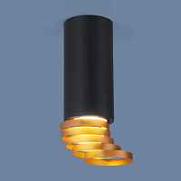 Накладной светильник Elektrostandard DLN102 GU10 черный/золото - цена и фото