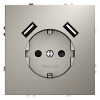 Розетка с USB, А+А Voltum S70 VLS040403 Розетка с USB, А+А Voltum S70 VLS040403