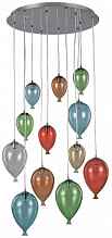 Подвесная люстра Ideal Lux Clown SP12 Color 100951 - цена и фото Подвесная люстра Ideal Lux Clown SP12 Color 100951 - цена и фото