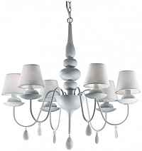 Подвесная люстра Ideal Lux Blanche SP6 Bianco 035581 - цена и фото Подвесная люстра Ideal Lux Blanche SP6 Bianco 035581 - цена и фото