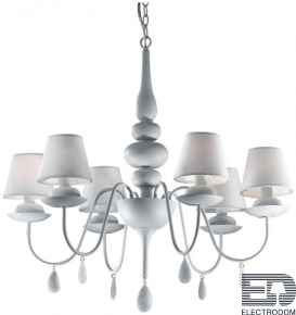 Подвесная люстра Ideal Lux Blanche SP6 Bianco 035581 - цена и фото