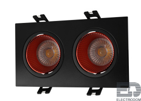 Встраиваемый светильник Denkirs DK3021 DK3072-BK+RD - цена и фото