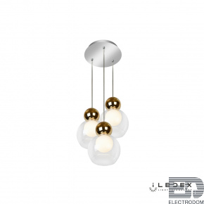 Подвесной светильник iLedex Blossom C4476-3R Золотой - цена и фото