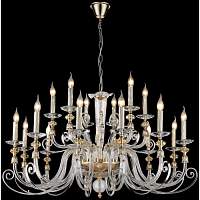 Подвесная люстра Wertmark WE174.18.303 Nadina золото, прозрачный E14 40 Вт - цена и фото