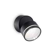 Уличный настенный светильник Ideal Lux OMEGA AP ROUND NERO 4000K 285504 - цена и фото
