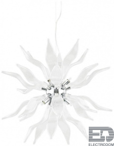 Подвесной светильник Ideal Lux Leaves SP8 Bianco 111957 - цена и фото