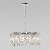Подвесная люстра Eurosvet Blitz 60159 хром/ прозрачный хрусталь Strotskis - цена и фото