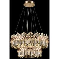 Подвесная люстра LED с пультом Wertmark WE104.03.323 DEBORA 240 Вт LED 3500K/6500K золото - цена и фото