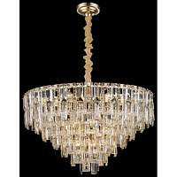 Люстра хрусталь Wertmark WE108.16.303 Liliana золото E14 40 Вт - цена и фото